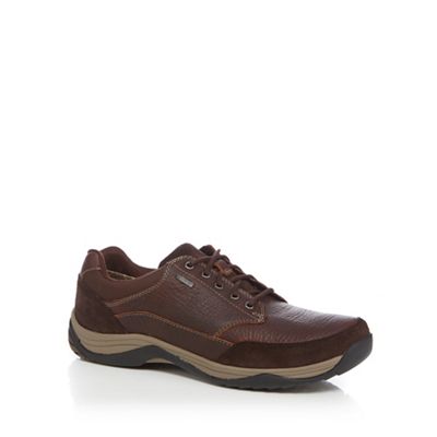 Clarks Dark brown 'Baystonego GTX' lace up shoes